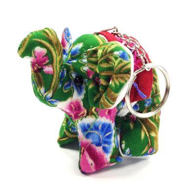 Wrapables&#174; Handmade Thai Elephant Keychain, Green Image 1