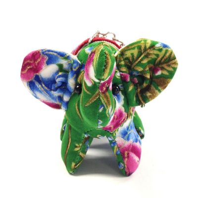 Wrapables&#174; Handmade Thai Elephant Keychain, Green Image 1