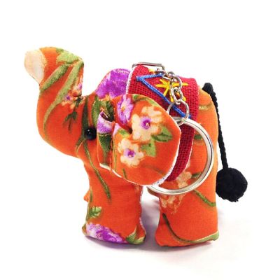 Wrapables&#174; Handmade Thai Elephant Keychain, Orange Image 2
