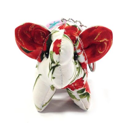 Wrapables&amp;#174; Handmade Thai Elephant Keychain, White Image 1
