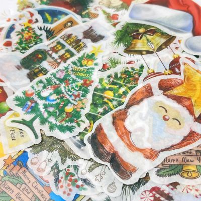 Wrapables Holiday Scrapbooking Washi Stickers (60 pcs), Christmas Trees & Decor Image 2