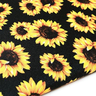 Wrapables Insulated Neoprene Wine Tote, One Bottle, Sunflowers Image 3