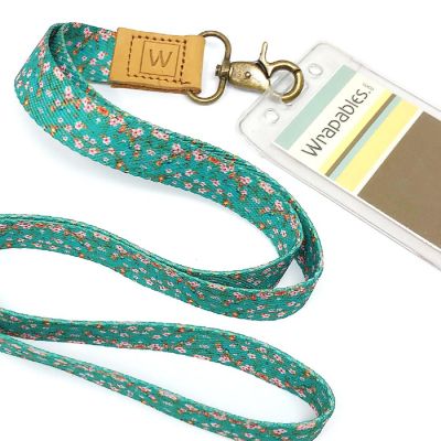 Wrapables Lanyard Keychain and ID Badge Holder, Blossoms & Birds Image 2