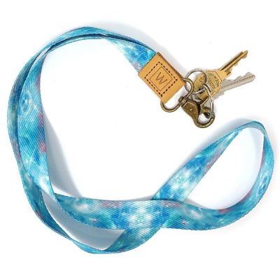 Wrapables Lanyard Keychain and ID Badge Holder, Galaxy Blue Image 3