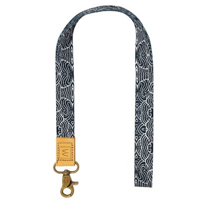 Wrapables Lanyard Keychain and ID Badge Holder, Waves Image 1