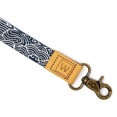 Wrapables Lanyard Keychain and ID Badge Holder, Waves Image 1