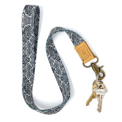 Wrapables Lanyard Keychain and ID Badge Holder, Waves Image 3