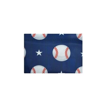 Wrapables Large Nylon Reusable Shopping Bag, Baseball Image 3