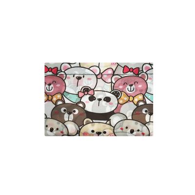 Wrapables Large Nylon Reusable Shopping Bag, Funny Bears Image 3