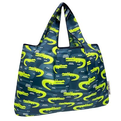 Wrapables Large Nylon Reusable Shopping Bag, Gators Image 1