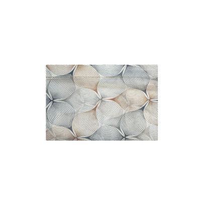 Wrapables Large Nylon Reusable Shopping Bag, Gray Petals Image 3