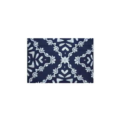 Wrapables Large Nylon Reusable Shopping Bag, Navy Deco Image 3