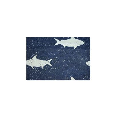 Wrapables Large Nylon Reusable Shopping Bag, Ocean Fish Image 3