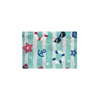 Wrapables Large Nylon Reusable Shopping Bag, Ocean Fun Image 3