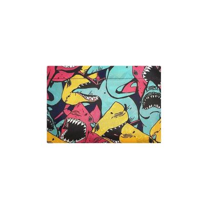 Wrapables Large Nylon Reusable Shopping Bag, Sharks Image 3