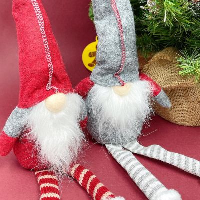 Wrapables Long-Legged Gnome Plush Dolls, Winter And Holiday Tabletop ...