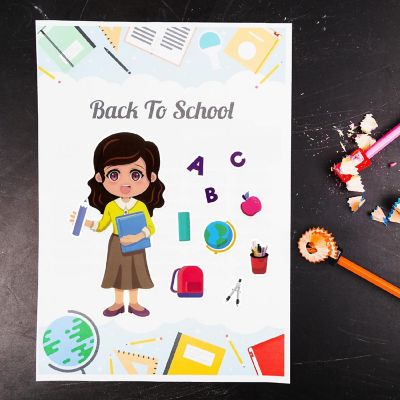 Wrapables Make a Face Stickers, DIY Make Your Own Stickers (24 Sheets), Occupation Image 3