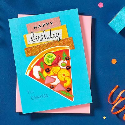 Wrapables Make a Face Stickers, DIY Make Your Own Stickers (24 Sheets), Pizza Image 3