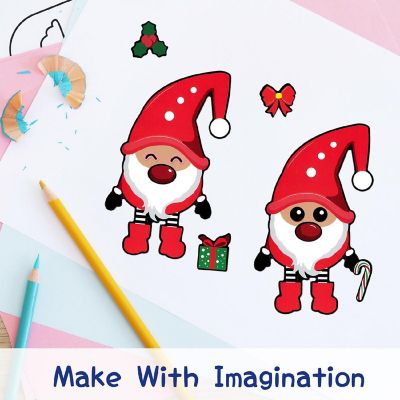 Wrapables Make Your Own Christmas Friends Stickers, Make a Face 24 Sheets Image 2