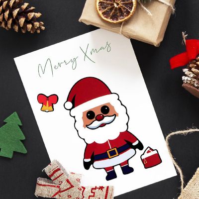 Wrapables Make Your Own Christmas Friends Stickers, Make a Face 24 Sheets Image 3