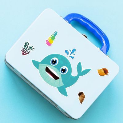 Wrapables Make Your Own Sticker Sheets Make a Face Sea Animals 24 Sheets Image 3