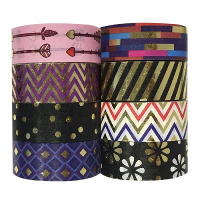 Wrapables Metallic Foil Washi Masking Tape Collection (Set of 8), 08WPSET02 Image 1