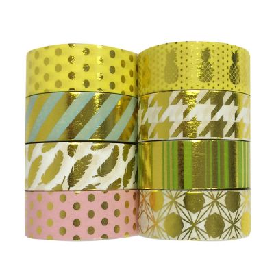 Wrapables&#174; Metallic Foil Washi Masking Tape Collection (Set of 8), 08WPSET09 Image 1