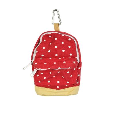 Wrapables Mini Backpack Pencil Case Pouch, Red Image 1