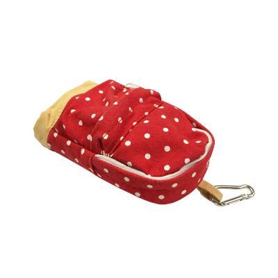 Wrapables Mini Backpack Pencil Case Pouch, Red Image 1
