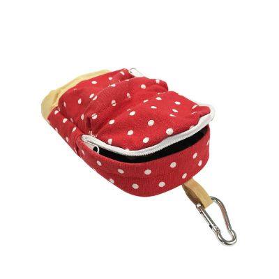 Wrapables Mini Backpack Pencil Case Pouch, Red Image 2