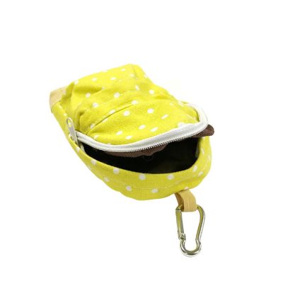 Wrapables Mini Backpack Pencil Case Pouch, Yellow Image 2