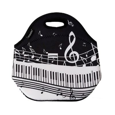 Wrapables Musical Notes Insulated Neoprene Lunch Bag Image 1
