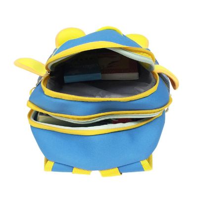 Wrapables Neoprene Fun Pals Backpack for Toddlers, Blue and Yellow Penguin Image 2