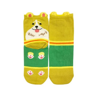 Wrapables Novelty Animal Print Crew Socks (Set of 5), Cute Doggy Image 2