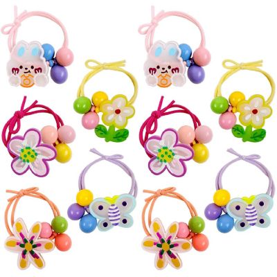 Wrapables Ouchless Floral Spring Hair Ties (10pcs) Image 1
