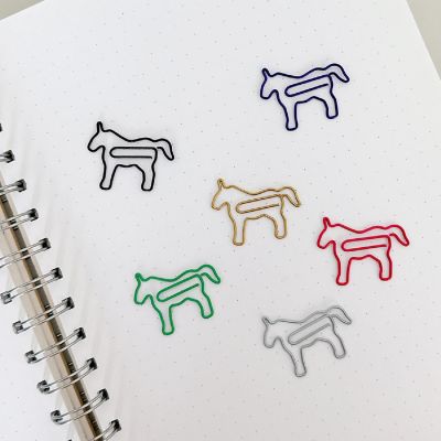 Wrapables Paper Clips (Set of 50), Horses Image 3