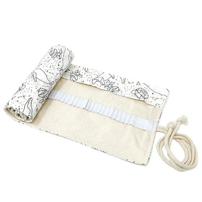 Wrapables Pencil Roll Organizer, Colored Pencil Wrap Pouch (72 slots), Galactic Animals Image 1
