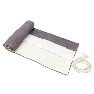 Wrapables Pencil Roll Organizer, Colored Pencil Wrap Pouch (72 slots), Gray Image 1