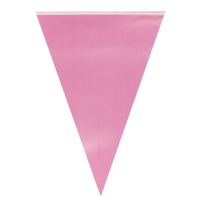 Wrapables Pink Triangle Pennant Banner Party Decorations Image 1