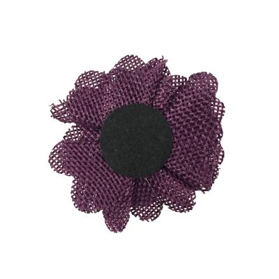 Wrapables Purple Burlap Flower Embellishment Burlap Roses (20pcs) Image 1