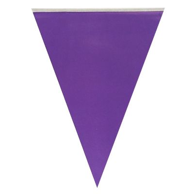 Wrapables Purple Triangle Pennant Banner Party Decorations Image 1