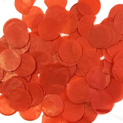 Wrapables Red Round Tissue Paper Confetti 1" Circle Confetti Image 1