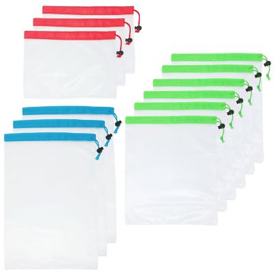 Wrapables Reusable Transparent Mesh Produce Bags (Set of 12) Image 1