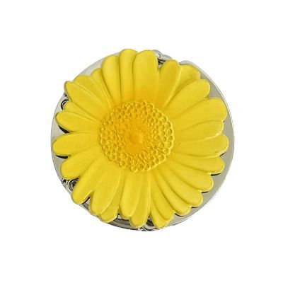 Wrapables Scenic Purse Hook Hanger, Foldable Handbag Table Hanger, Sunflower Image 1