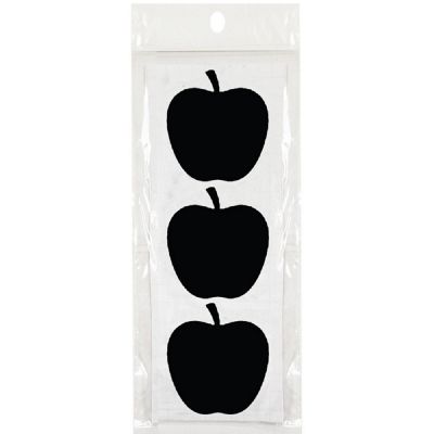 Wrapables Set of 30 Chalkboard Labels / Chalkboard Stickers, 2.6" x 2.5" Apple Image 1