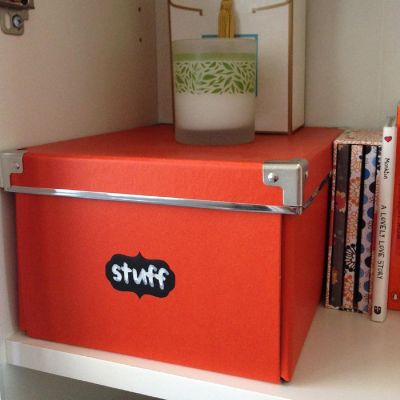 Wrapables Set of 32 Chalkboard Labels in Various Sizes, Rectangle With Chalk Pen Image 3