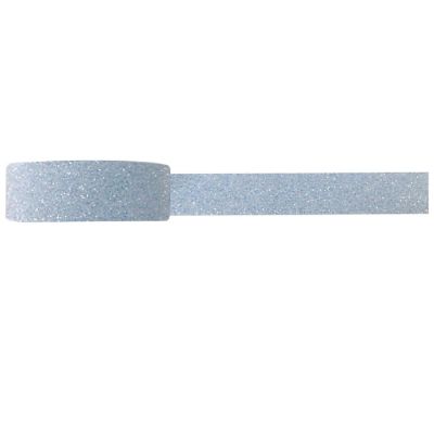 Wrapables Shimmer Washi Masking Tape, Silver Image 1