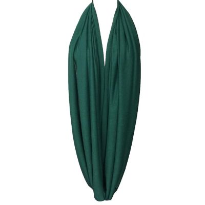 Wrapables Soft Jersey Knit Infinity Scarf, Dark Green Image 1