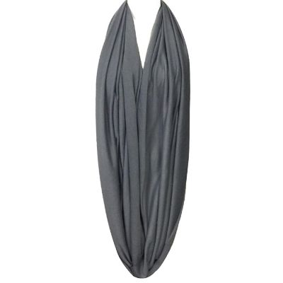 Wrapables Soft Jersey Knit Infinity Scarf, Silver Grey Image 1