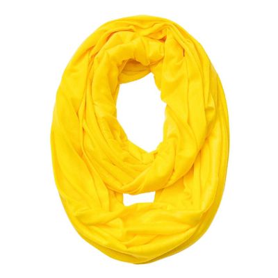 Wrapables Soft Jersey Knit Infinity Scarf, Yellow Image 1